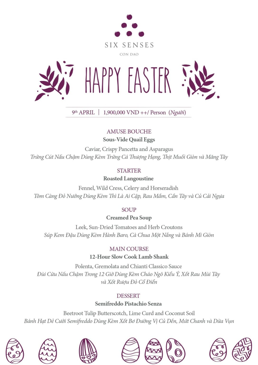 Enjoy Easter At Six Senses Con Dao